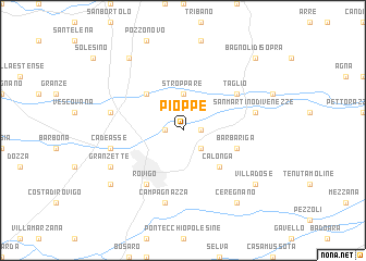 map of Pioppe