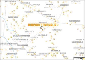 map of Piorāpittanwāla