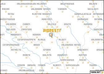 map of Pioreşti