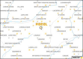 map of Pioriol