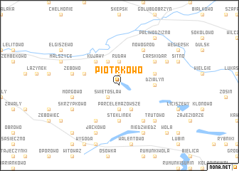 map of Piotrkowo