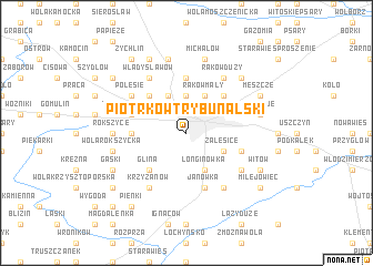 map of Piotrków Trybunalski