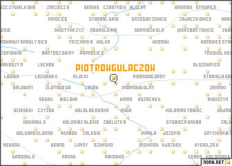 map of Piotrów Gułaczów