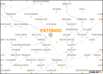 map of Piotrowiec