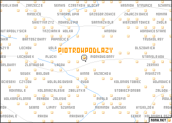 map of Piotrów Podłazy