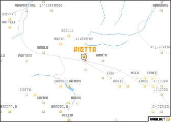 map of Piotta