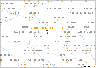 map of Piovene Rocchette