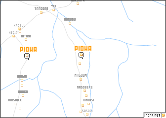 map of Piowa