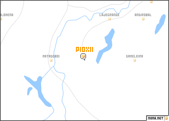 map of Pio XII