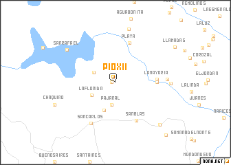 map of Pío XII