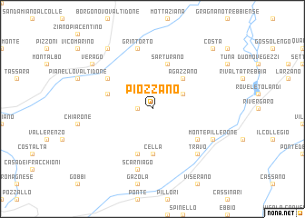 map of Piozzano