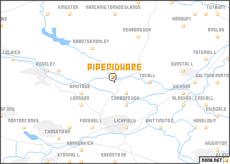 map of Pipe Ridware