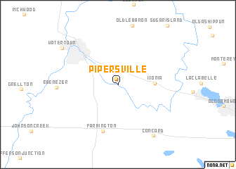 map of Pipersville