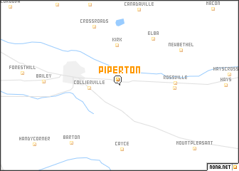 map of Piperton