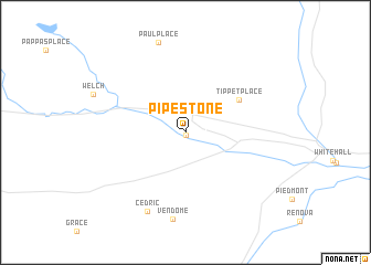 map of Pipestone