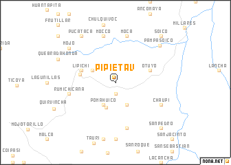 map of Pipietav