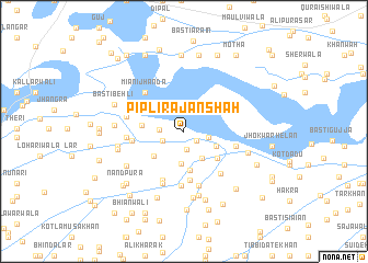 map of Pipli Rājan Shāh