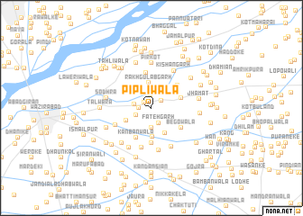 map of Pīplīwāla