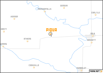 map of Piqua