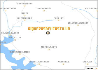 map of Piqueras del Castillo