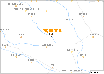 map of Piqueras