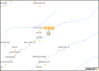 map of Pique