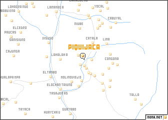 map of Piquijaca
