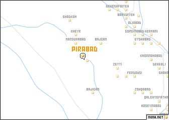 map of Pīrābād