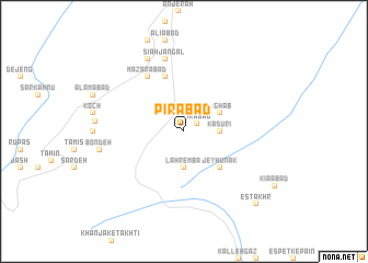 map of Pīrābād