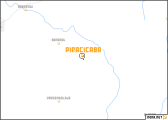 map of Piracicaba