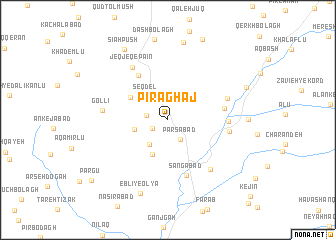 map of Pīr Āghāj