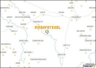 map of Pirāh Fatehāl
