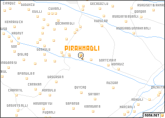 map of Pirǝhmǝdli