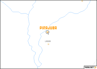 map of Pirajuba