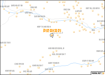 map of Pīrā Karī