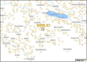 map of Piralići