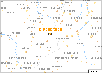 map of Pīrāmāshān