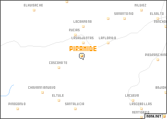 map of Pirámide