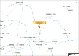 map of Piranhas