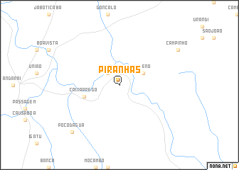 map of Piranhas