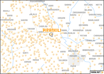 map of Pīrān Kili