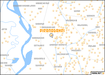 map of Pirāno Dāhri