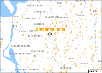 map of Pīrāno Solangi
