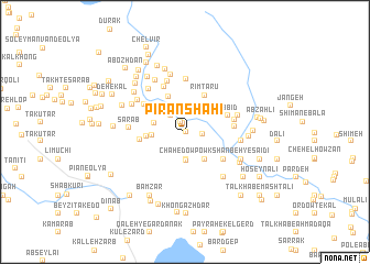 map of Pīrānshāhī