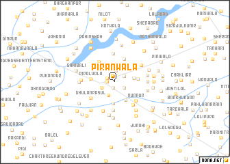 map of Pīrānwāla