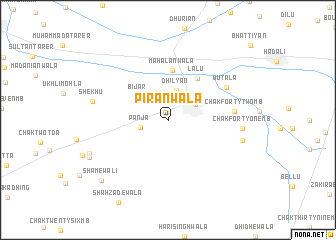 map of Pīrānwāla