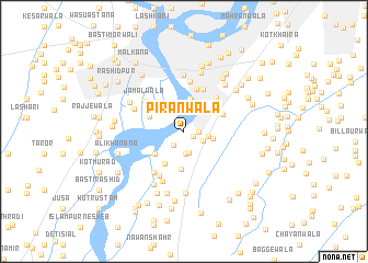 map of Pīrānwāla