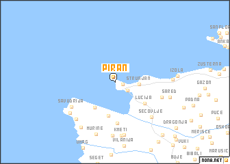 map of Piran