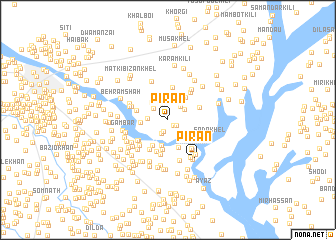 map of Pīrān