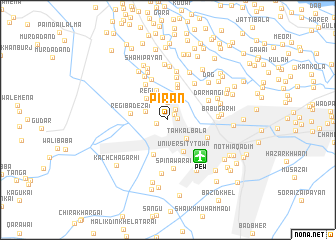 map of Pīrān